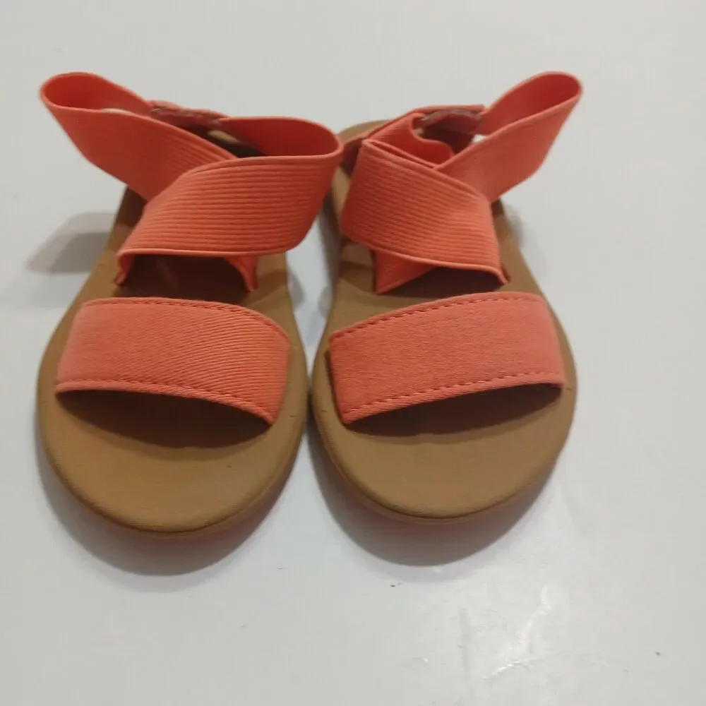 Reef Girls D-16 CLC Sandals Coral Brown Stretch Ankle Strap 3‎ k 4k New
